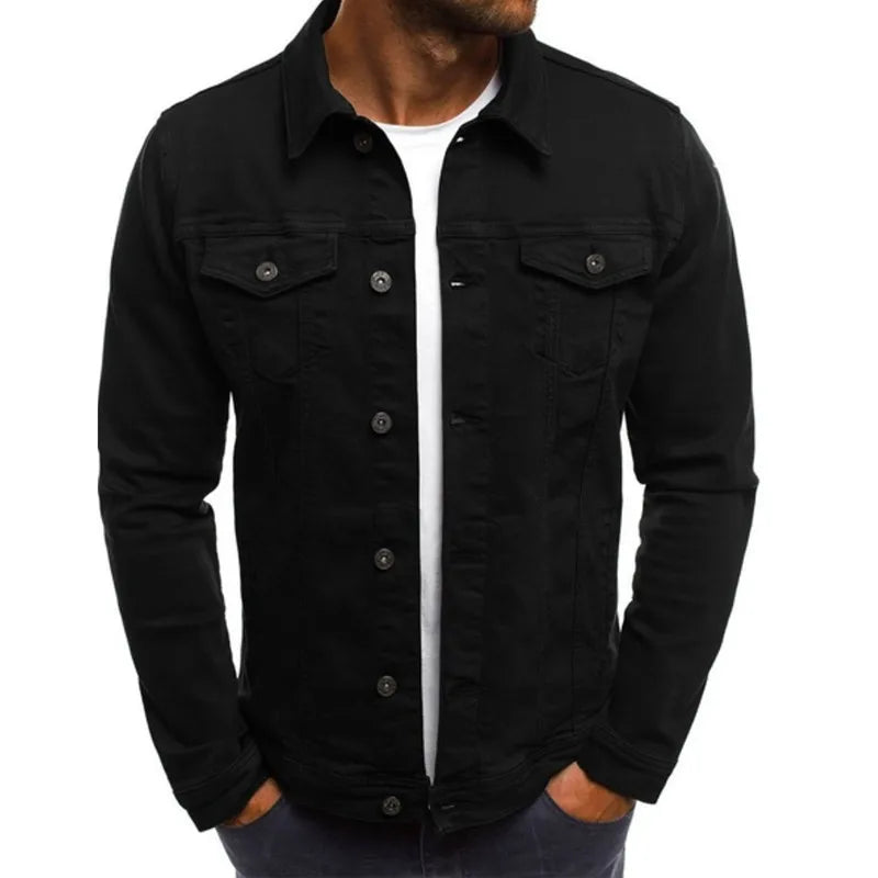 Hip-hop Men's Denim Jackets
