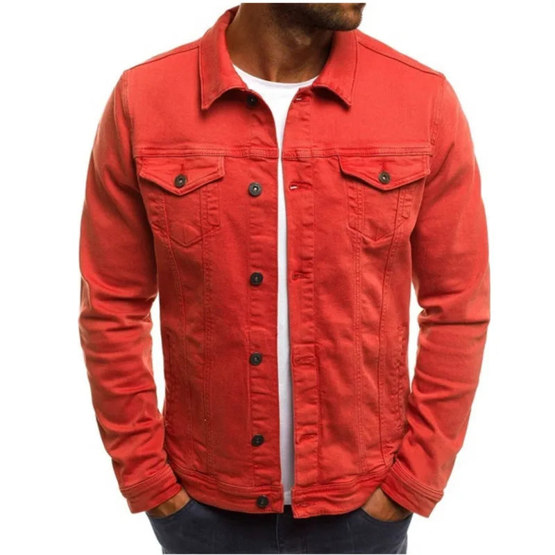 Hip-hop Men's Denim Jackets