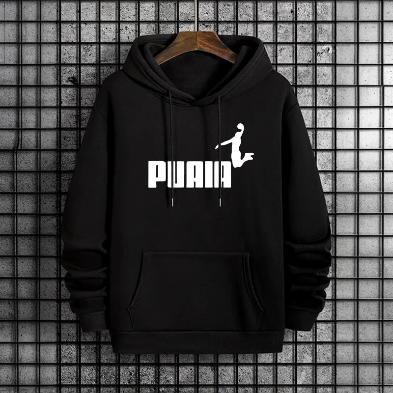 Men Hooded Sweatshirt and Sweatpants for Cold Weather Tracksuit