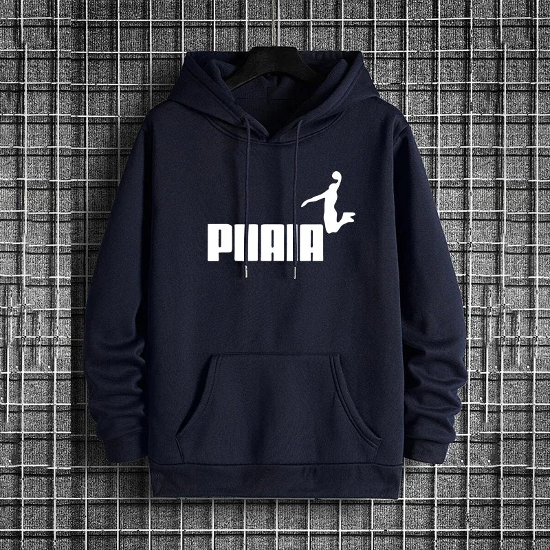 Men Hooded Sweatshirt and Sweatpants for Cold Weather Tracksuit