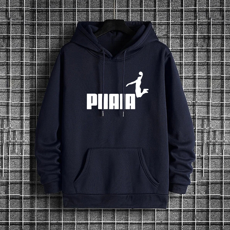 Men Hooded Sweatshirt and Sweatpants for Cold Weather Tracksuit