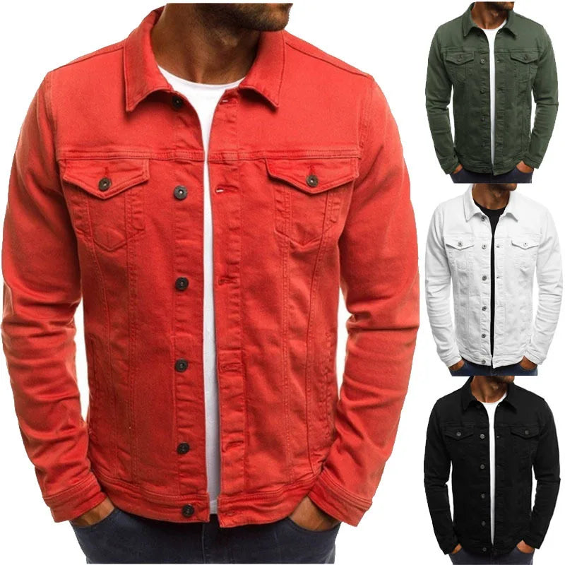 Hip-hop Men's Denim Jackets